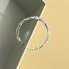 New Arrival Simple Personality Tin Foil Concave-convex 925 Sterling Silver Jewelry Single Row Fine Popular Opening Rings TYB448