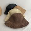 1 STKS Strand Koreaanse Strohoed Zomer Dames Vizier Emmerhoed Vissershoed Hand Geweven Panama Meisje Visserij Chapeau Zonnehoeden Gereedschap