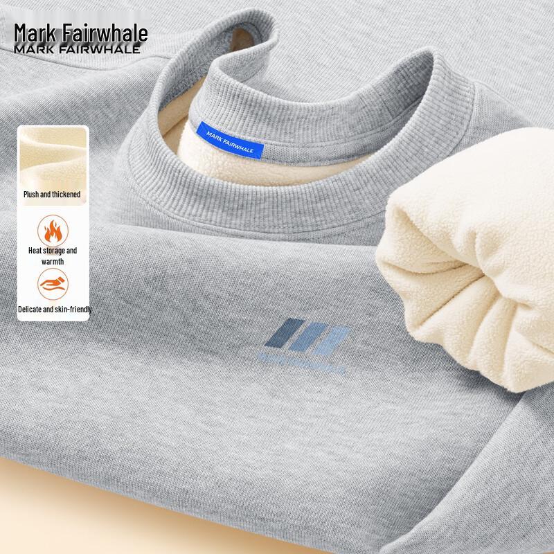 Mark Fairwhale Men's Heavyweight Fleece-Lined Crewneck Sweatshirt