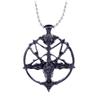 Baphomet Goat Head Pendant Necklace Inverted Pentagram Sigil Laveyan Satanic Jewelry Gothic Accessory