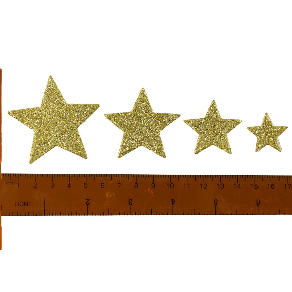 200pcs Paper Glitter Star Foam Stickers Silver and Gold Self  Adhesive Sticker  Arts Crafts