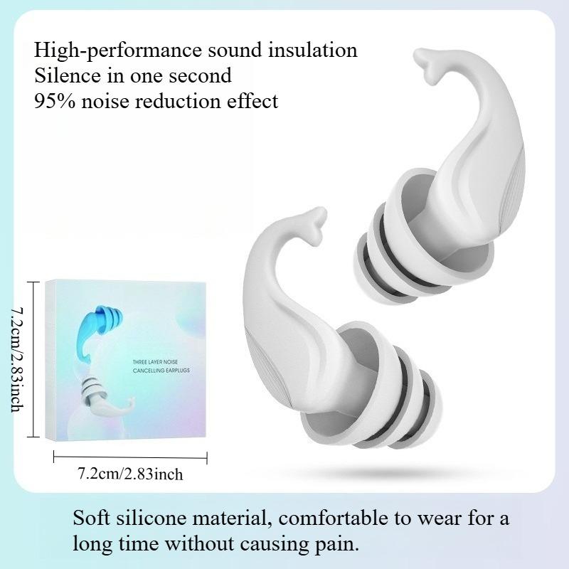 

1 ПАРА звукоизоляционных берушей противошумные для сна специальные для студентов общежитий шумоподавление для учебы противошумный артефакт от храпа 1PAIR белый