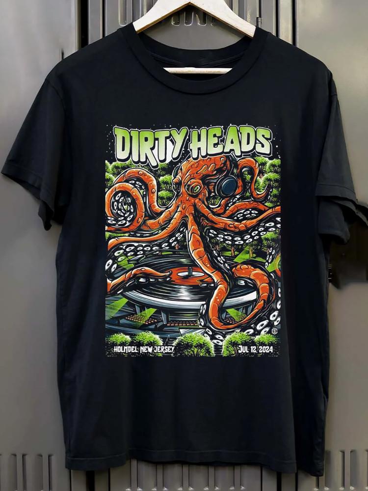 NEW Dirty Heads Concert 2024 Short Sleeve Black All Size Shirt OM32 Unisex T-Shirt M