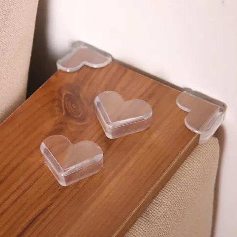 4Pcs Table Corner Protectors, Anti-Collision Pads, Heart-Shaped Protectors, Table Edge Protectors