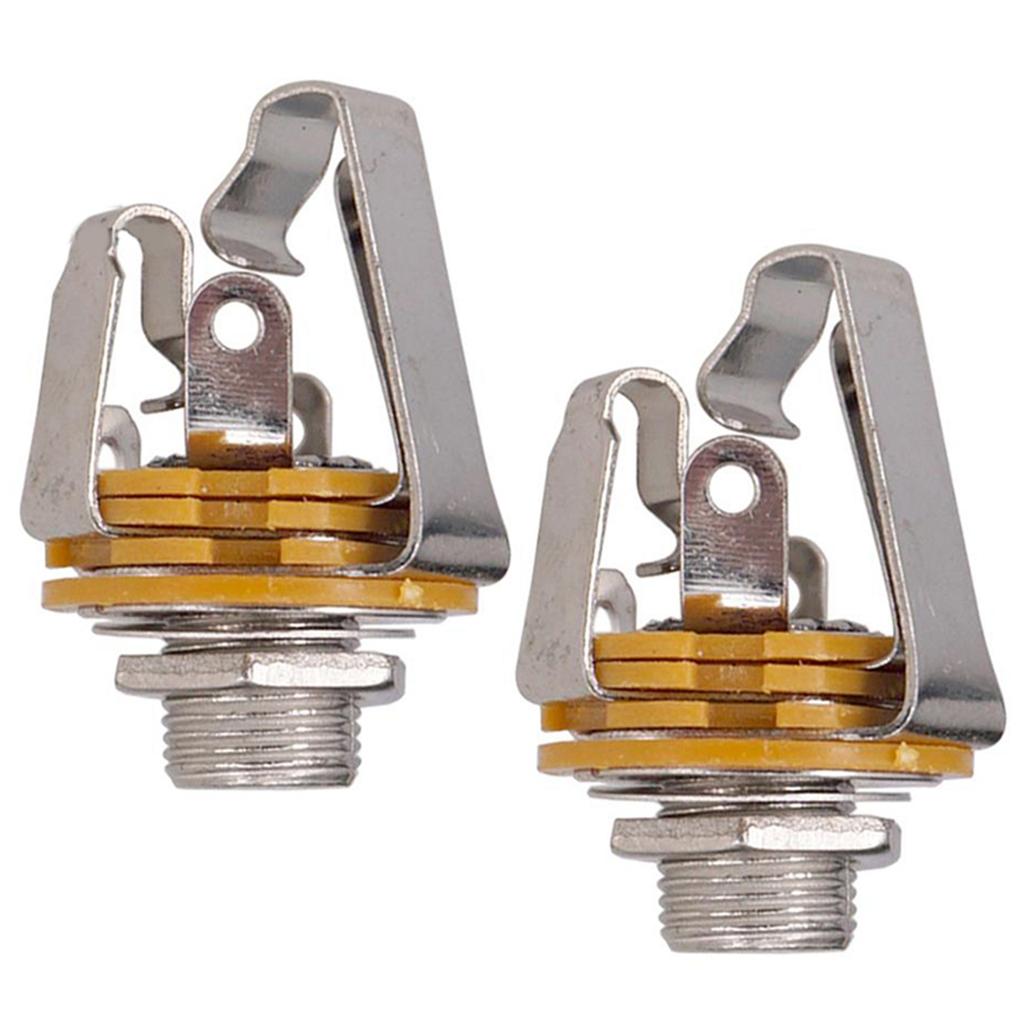 Classy-10Pcs 1/4 Inch 6.35Mm Stereo Input Jack Plug Socket For Electric Guitar Bass, Guitar Pickup Output Jack, Guitar Parts
