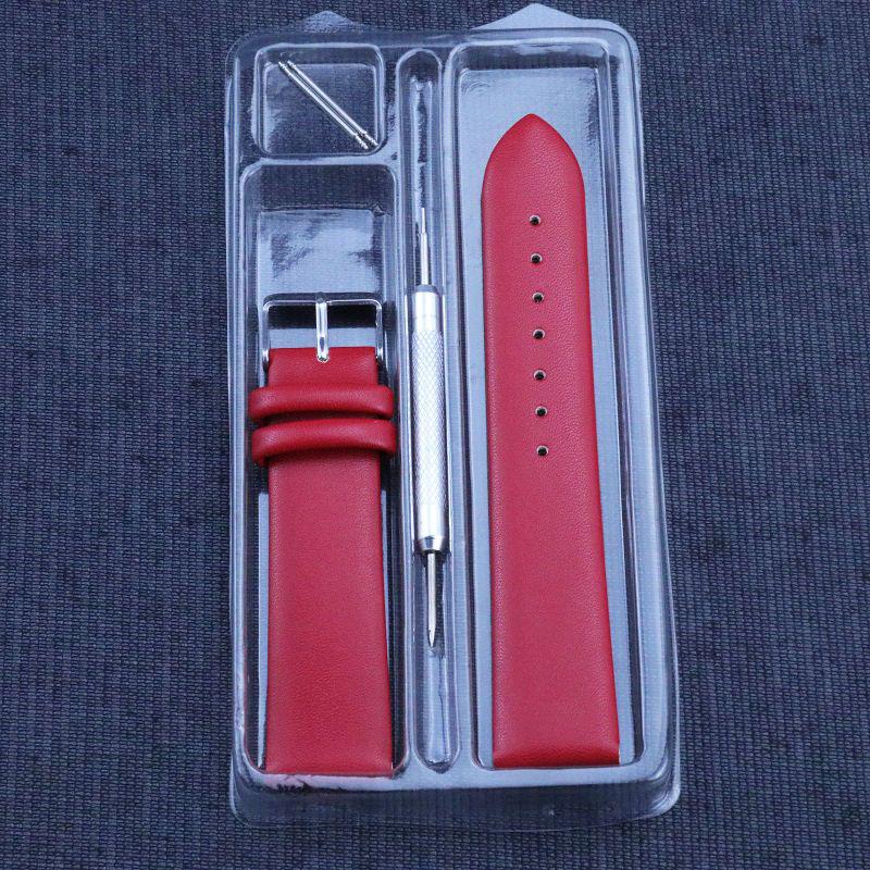 Boxed Waterproof Genuine Leather Watch Strap with Palm Print (Sizes 8-24 Mm)