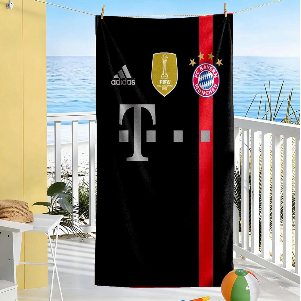 Bayern Munich Beach Towel Super Soft Microfiber Quickdry Fabric Comfortable Lightweight