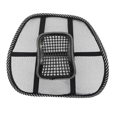 Breathable Mesh Car Chair Seat Back Support Massage Cushion Lumbar Brace Pad