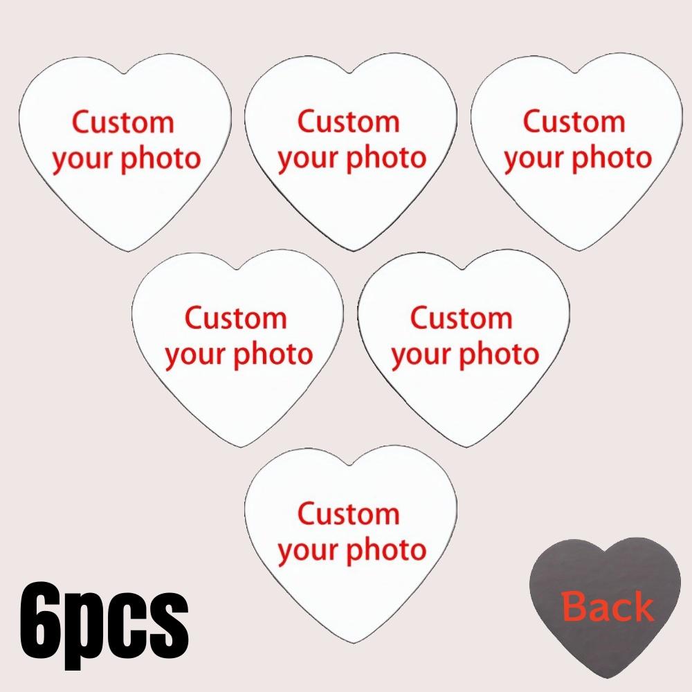 8pc DIY Photo Fridge Magnet Personalize Refrigerator Holiday Decor for Family Memories Friends Lovers Gift Vibrant Print Quality