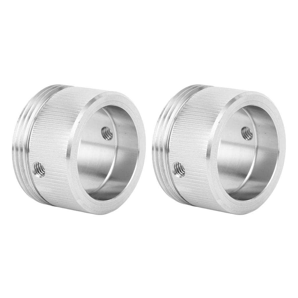 2Pcs Heat Valve Adapter Set 304 Stainless Steel Thermostat RA Adapter with Vertical Stripes Appearance M30 X 1.5