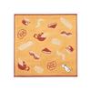 JIKAN STYLE Moomin Gauze 25 X 25 05875 Handkerchief, Triple-Ply Handkerchief, Orange, Approx. Cm, (Moomin & Breakfast)