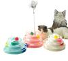 Eco-Friendly Plastic Cat Turntable Rotary Ball Toys Simple Style Interactive Pets Cat Toys