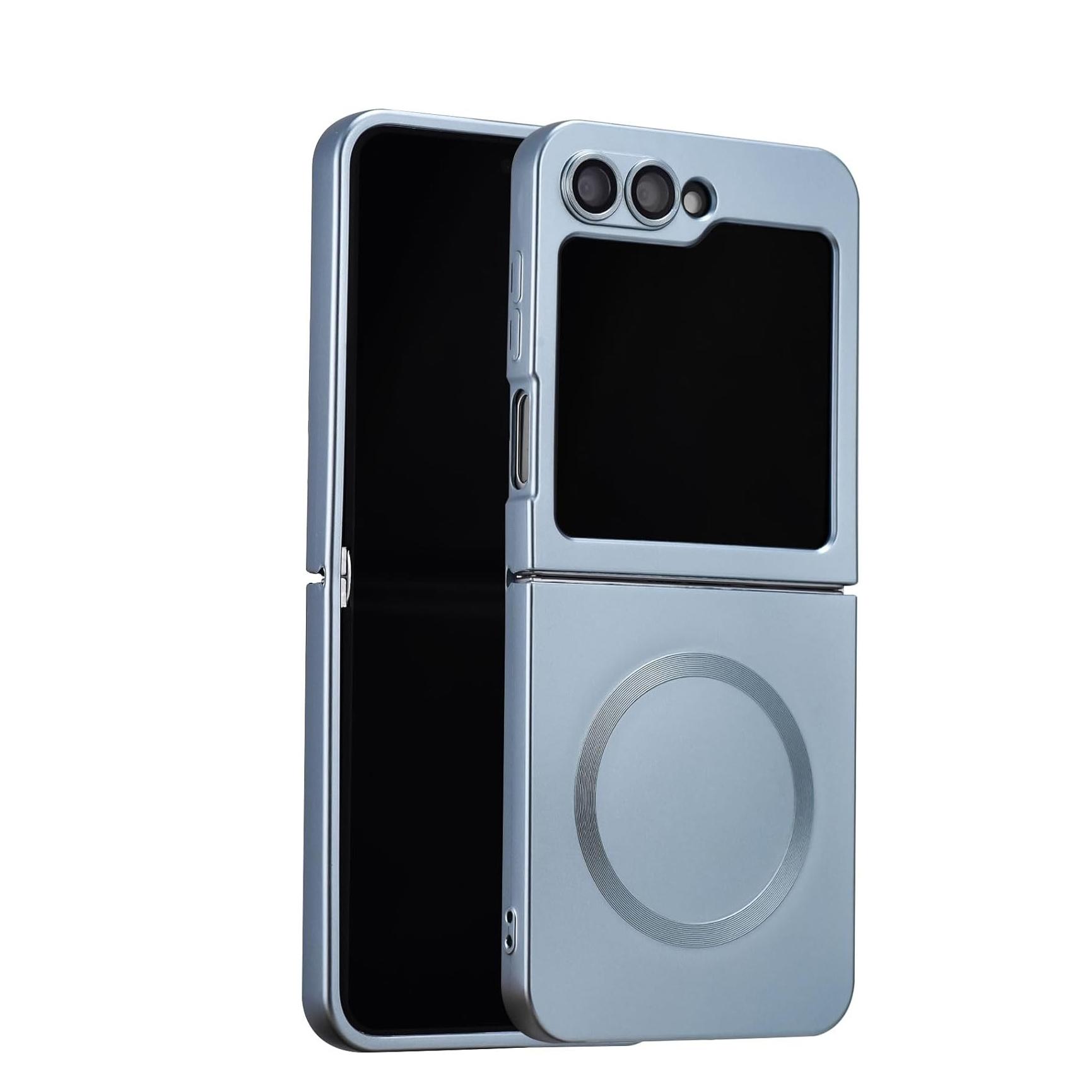 

Роскошный градиентный магнитный чехол для Samsung Galaxy Z Flip 6 5 4 3 Мягкий силиконовый магнитный чехол для зарядки для Samsung ZFlip 6 ZFlip6 for Samsung Z Flip 6