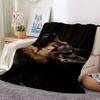 1Pc German Shepherd Profile Blanket Soft And Comfortable Casual Warm Camping Travel Christmas Halloween Xmas Gift M92856