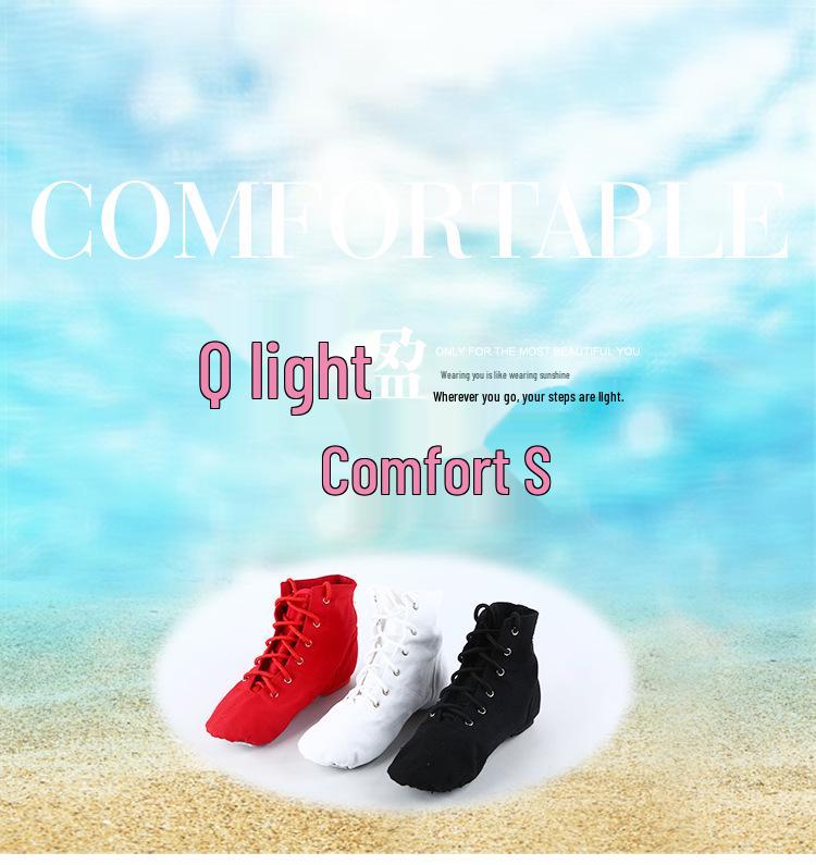 Women's Soft Sole High-Top Jazz Dance Shoes