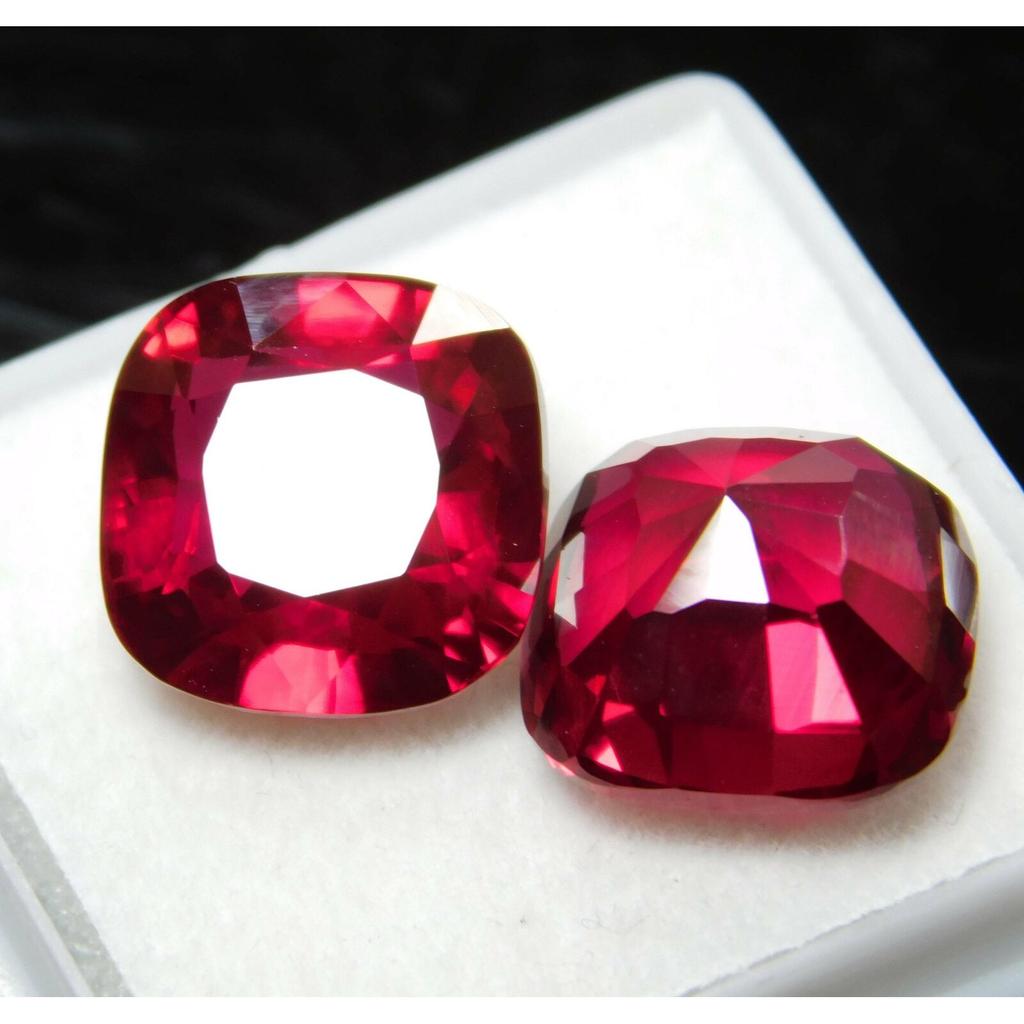 Natürlicher Rubin Kissenform Makelloses Rot 18,00 Ct ZERTIFIZIERTER loser Edelstein