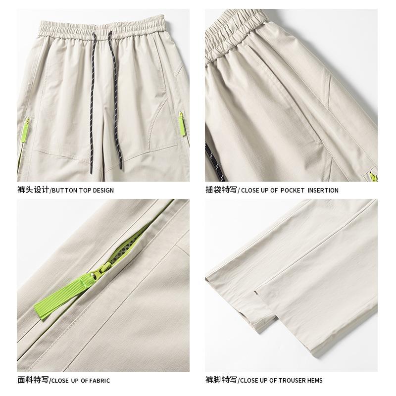 Men Women American Soft Shell Functional Cargo Pants Windproof Waterproof Outdoor Hiking Trousers