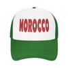 Unisex Women Morocco Flag Map Trucker Hat Vintage Mesh Baseball Cap Snapback Caps  Hats Sun Caps Adjustable Golf Hats Summer