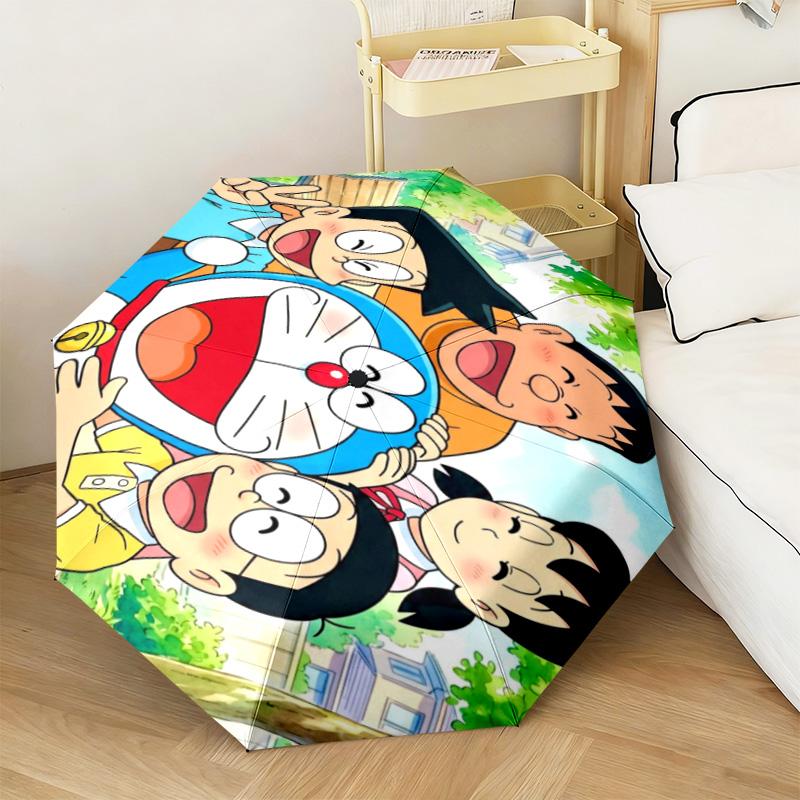 1PC Doraemon  Automatic Umbrella - Suitable Travel Outdoor Portable Umbrella Birthday Gift Daily Essentials