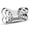 Cookie Cutter Mold Stainless Steel Pet Dog Bone Paw Shaped DIY Cake Sugarcraft Pastry Biscuit Mould Baking Tool4pcs/set