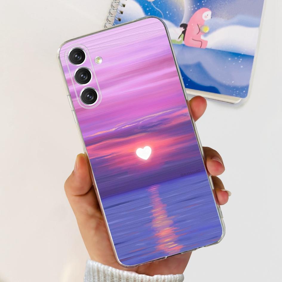 For Samsung A24 4G Case 2023 Popular Flower Astronaut Transparent Cover Soft Phone Case For Samsung A24 A14 5G SM-A146B A 24 Bag