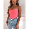 Fashion Sexy Style Waist Trimming Short Fishbone Tube Top Tops Women's Inner Match Sexy Backless Wrap Chest Vest Waist Corset
