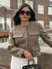 Women's European & American Fashion Casual Single-Breasted Jacket Coat, Autumn/Winter 2025, Style B88646