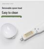 Digital Measuring Spoon Scale for Kitchen Ingredients, Small Electronic Food Scale, White