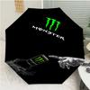 Monster Energy LOGO Print Automatic Umbrella, 8 Rib Iron Frame, Plastic Handle, Suitable for Outdoor Travel &Daily , Ideal Gift
