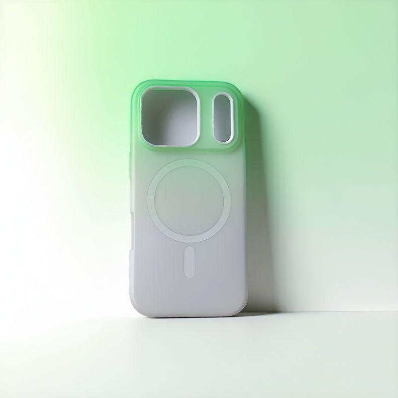 Gradient Color Matte Phone Case for Apple iPhone 17 Pro Max - PC Plastic Creative Magsafe Full Cover for iPhone 17/16/15/14/13/12/11/17 Air/Plus/Pro