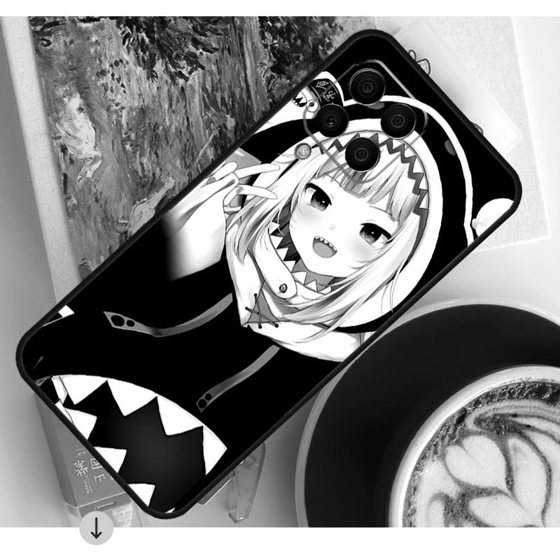Gawr Gura Hololive Anime Case For Samsung Galaxy M15 M21 M31 M55 M56 M36 M16 M06 M13 M33 M53 M12 M32 M52 M14 M34 M54