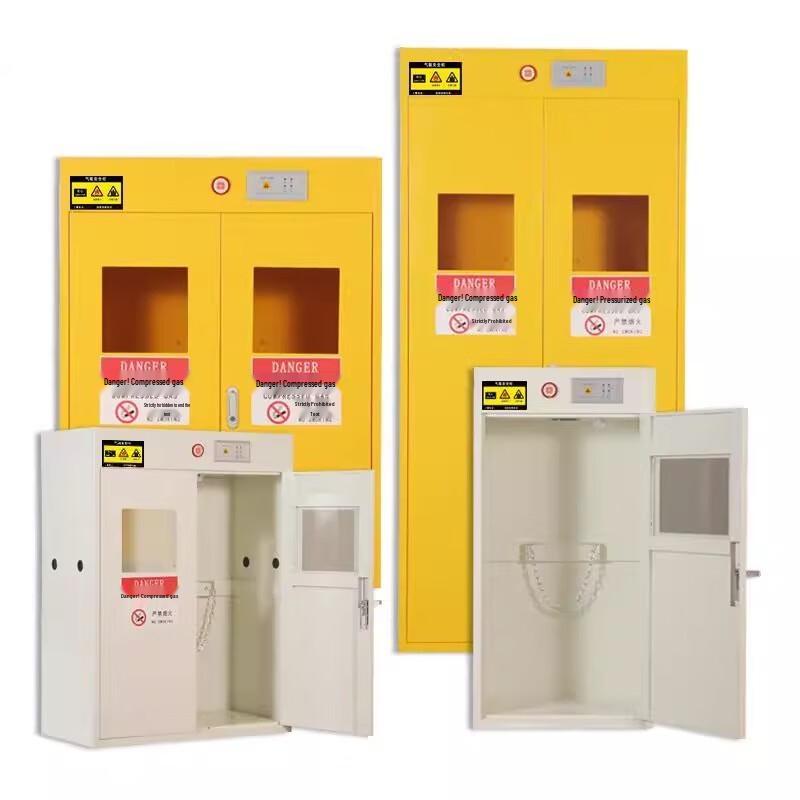 WEZHO All-Steel Laboratory Gas Cylinder Storage Cabinet