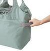 MOTTERU Kururit Cooler Big Market Bag Stylish Foldable Fabric Eco Cute Outdoor Gift Bag, (Smoke Blue)