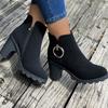 Fashion Women Boots New Spring Autumn Fashion High Heels Casual Outdoor Designer Shoes Women Comfortable Lightweight Ankle Boots Women