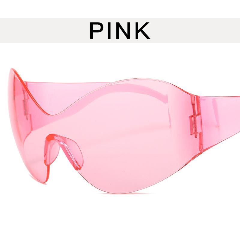 Punk Y2K Style Sunglasses for Men Women Cool Stylish Goggle Shape Bicycling Sun glasses Women European American Sunglasses Women