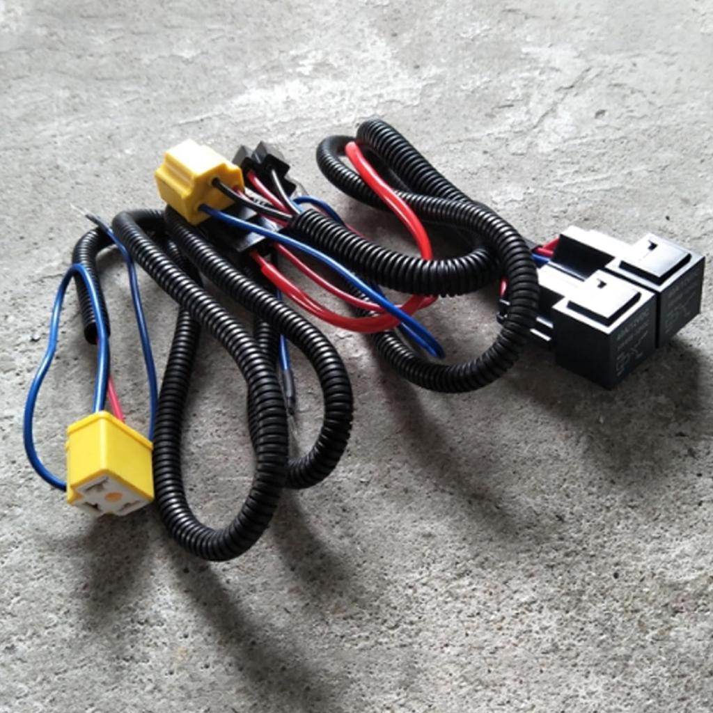 Zmart H4 Halogen Relay Harness System for Old Car HID Stability Plus Control