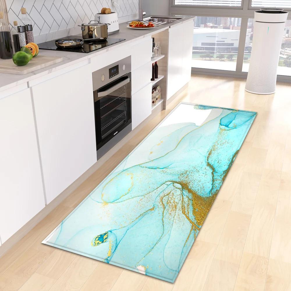 Entrance Doormat Kitchen Carpet Bedroom Floor Balcony Decoration Long Rug Custom Made Home Bath Door Hallway Anti-Slip Foot Mat