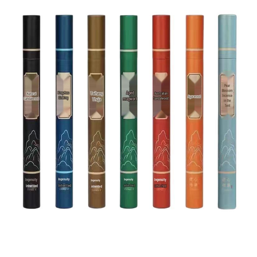20g Agarwood & Sandalwood Incense Sticks with Natural Mugwort - Non-Mosquito Repellent, Tibetan & Buddhist Incense for Indoor Use