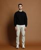 PANICALE Black Wool Blend Waffle Round Knit
