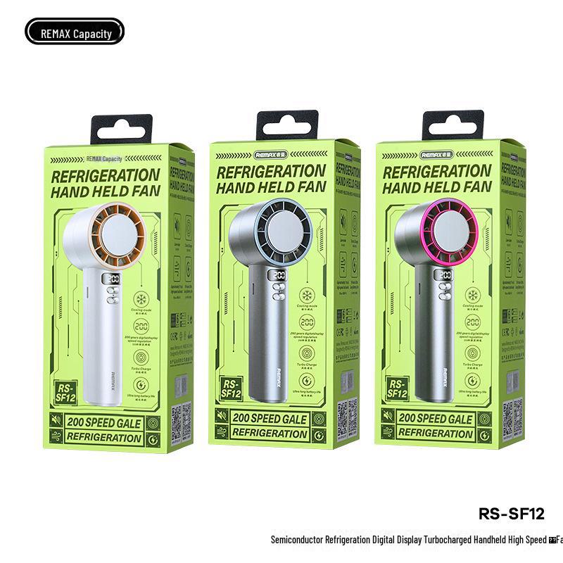 Remax Ultra-High Speed Handheld Fan with Powerful Wind Force