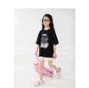 You Jia Meng Mädchen Baumwoll-Kurzarm-T-Shirt mit Aufdruck - Sommer Freizeitmode