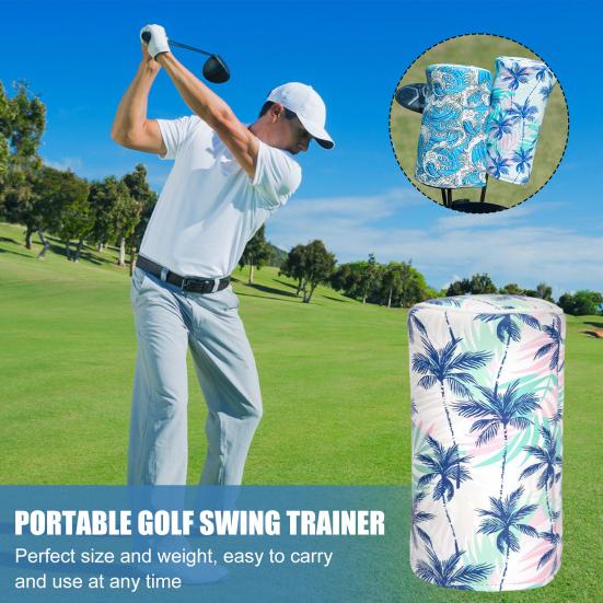 

Hawaiian Style Golf Club Cover Sea Wave Tropical Pattern Barrel Driver Headcover Faux Leather Fairway Wood Head Covers Golf Gifts for Men Father A