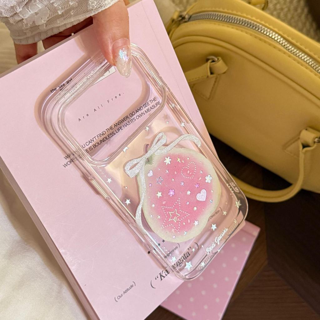 Creative Guava Bow Phone Case for iPhone 16, iPhone 17, and iPhone 17 Pro Max