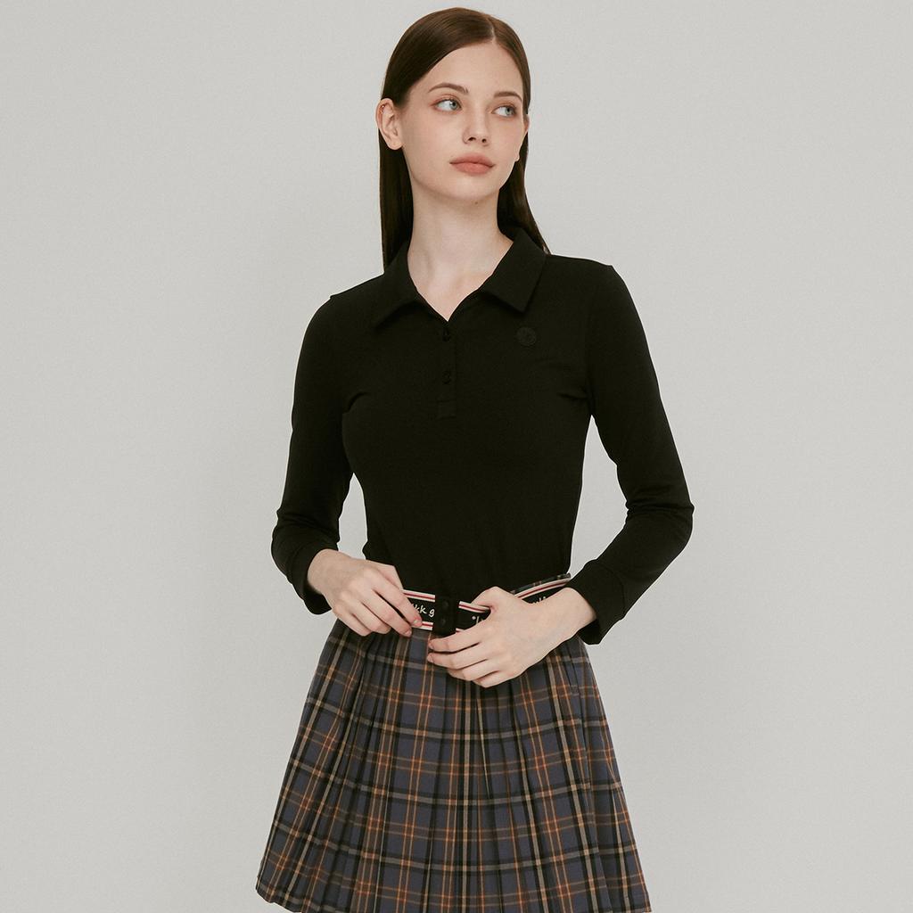 LIKK Collar Stitch Wappen T-Shirt (Black)_L3C1-Ts01C
