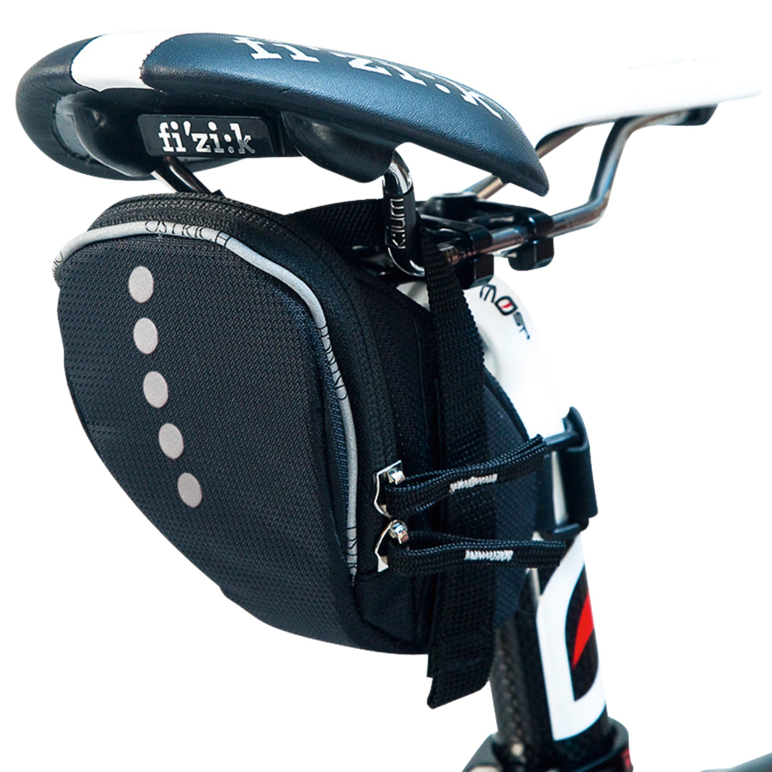 

Ostrich Saddle Bag Black [SP-102]