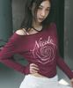 Nigaennikol Nicole Rose Long Sleeve Top_Plum