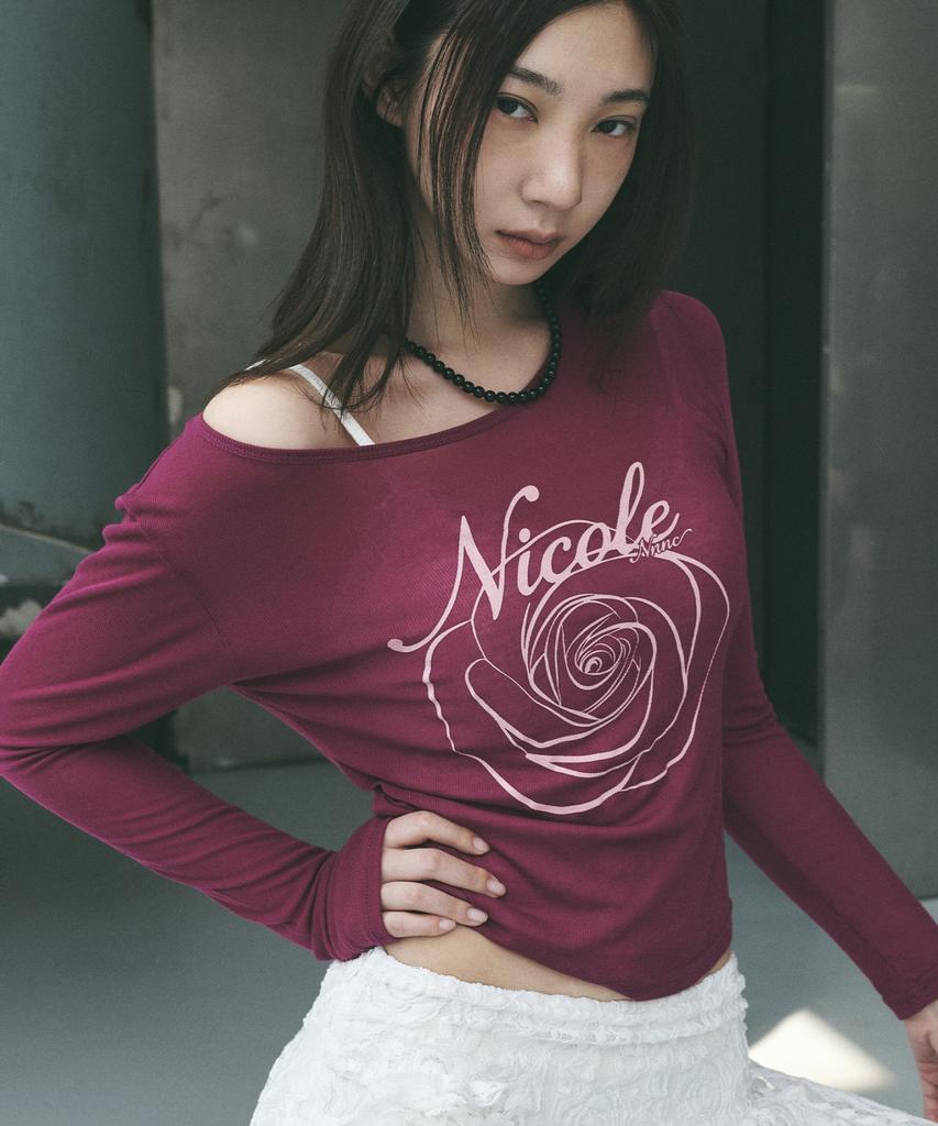 Nigaennikol Nicole Rose Long Sleeve Top_Plum