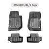 3D TPE LHD Car Floor Mat For Jeep Wrangler JK/JL 2007-2017 2018-2021 Car Foot Pad Floor Liner Carpet 2Door 4 Door Sahara Rubicon