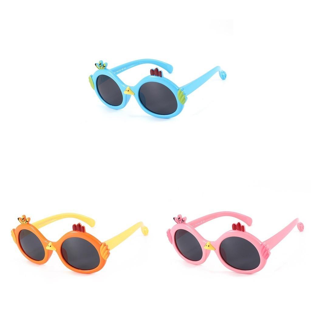 Fashionable Polarized Childrens Sunglasses Cartoon Chick Style Protection Uv