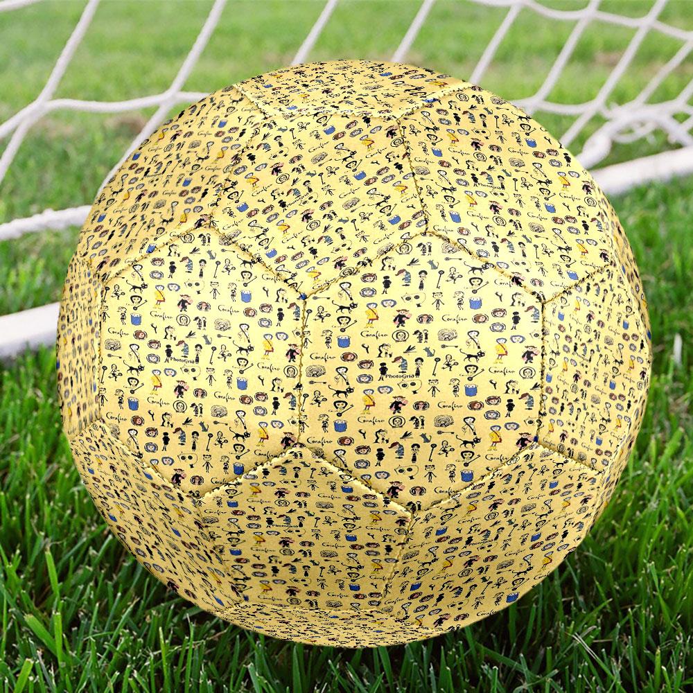 Coraline Print Size 5 Soccer Ball, Standard Match Football for Sports Game and Team Practice, Ideal Gift for Soccer Fans